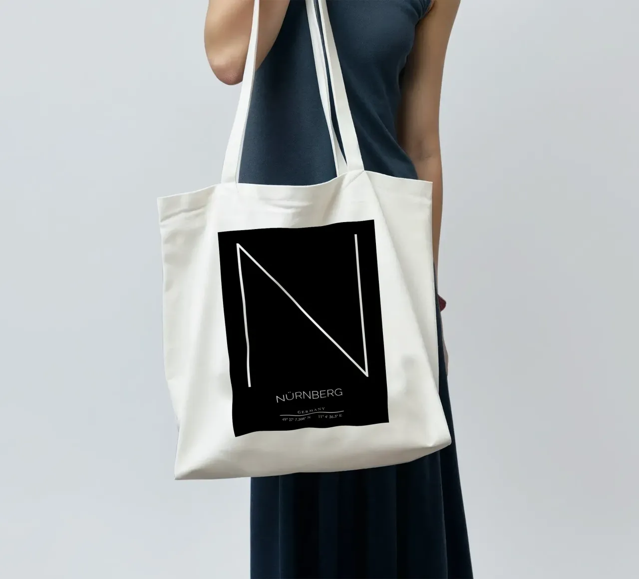NÜRNBERG -  black borsa in juta da CityLights