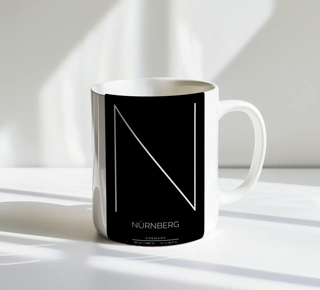 NÜRNBERG -  black tazza in ceramica da CityLights