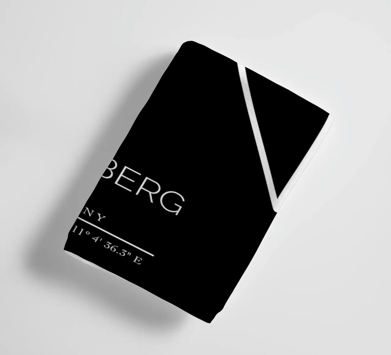 NÜRNBERG -  black asciugamano da bagno da CityLights