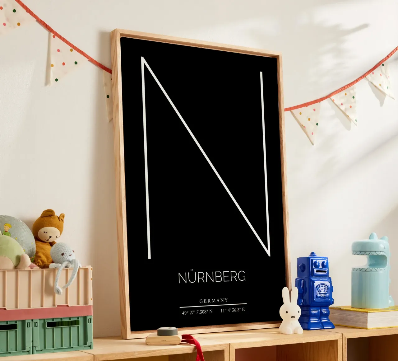 NÜRNBERG -  black canvas by CityLights