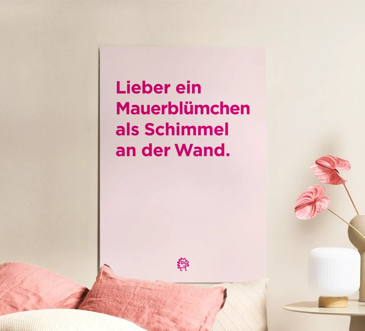 Mauerblümchen poster van Art Fart