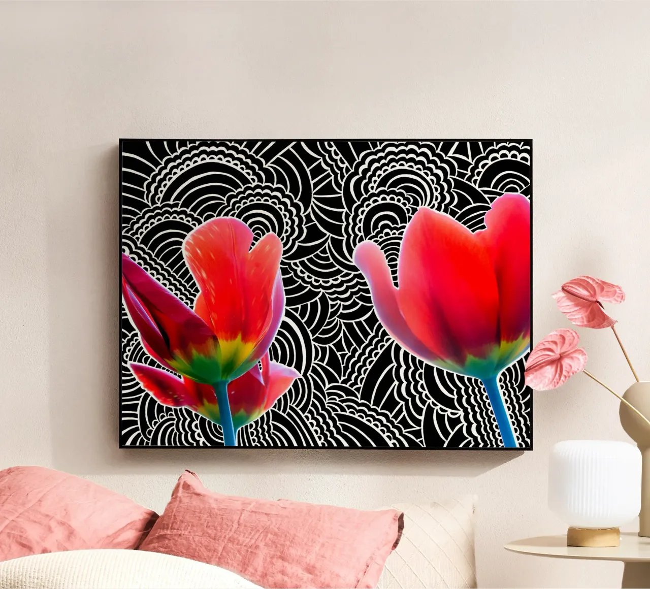 Tulip Drawing Meditation plexiglass da KP Design