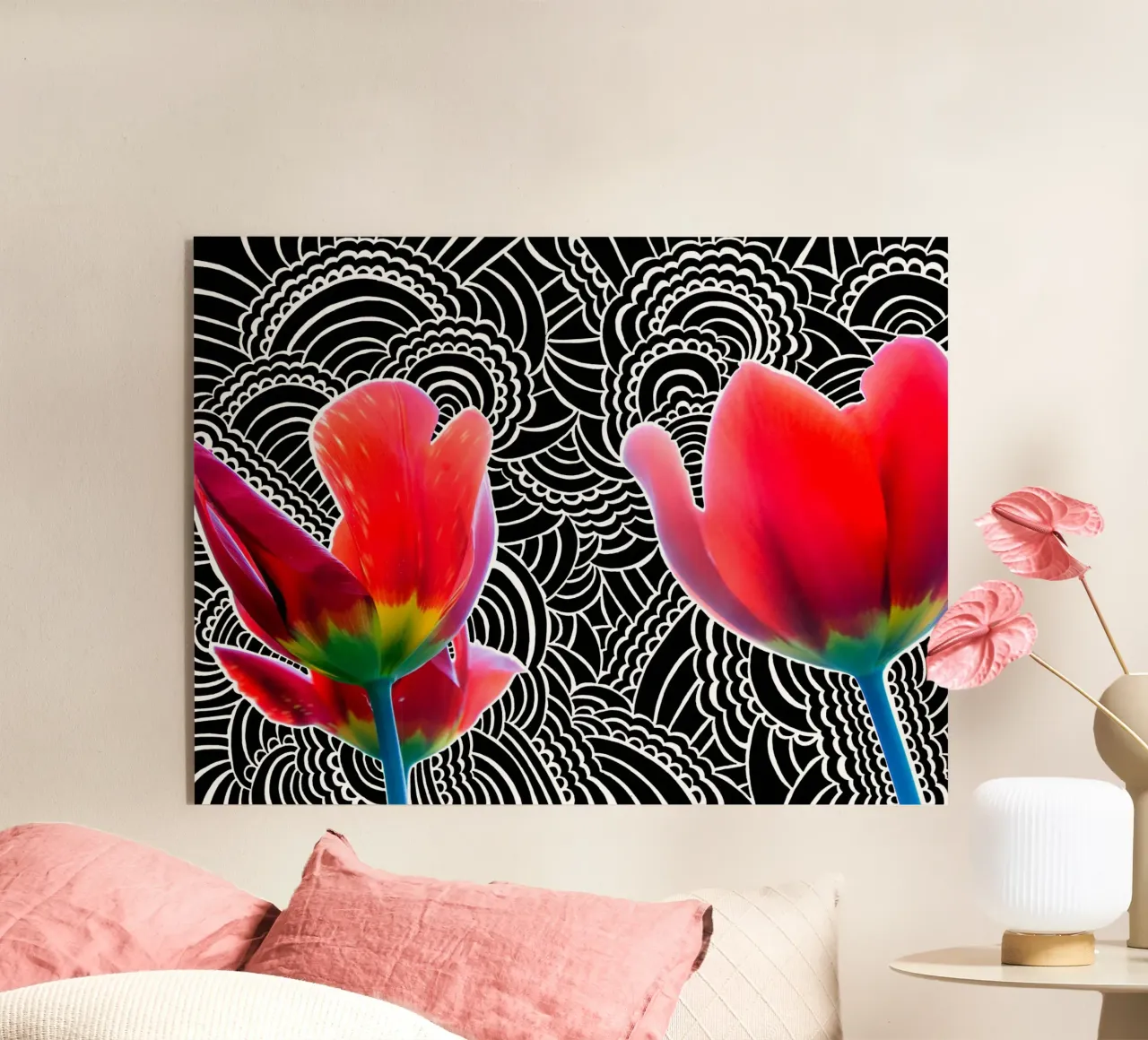 Tulip Drawing Meditation plexiglass da KP Design