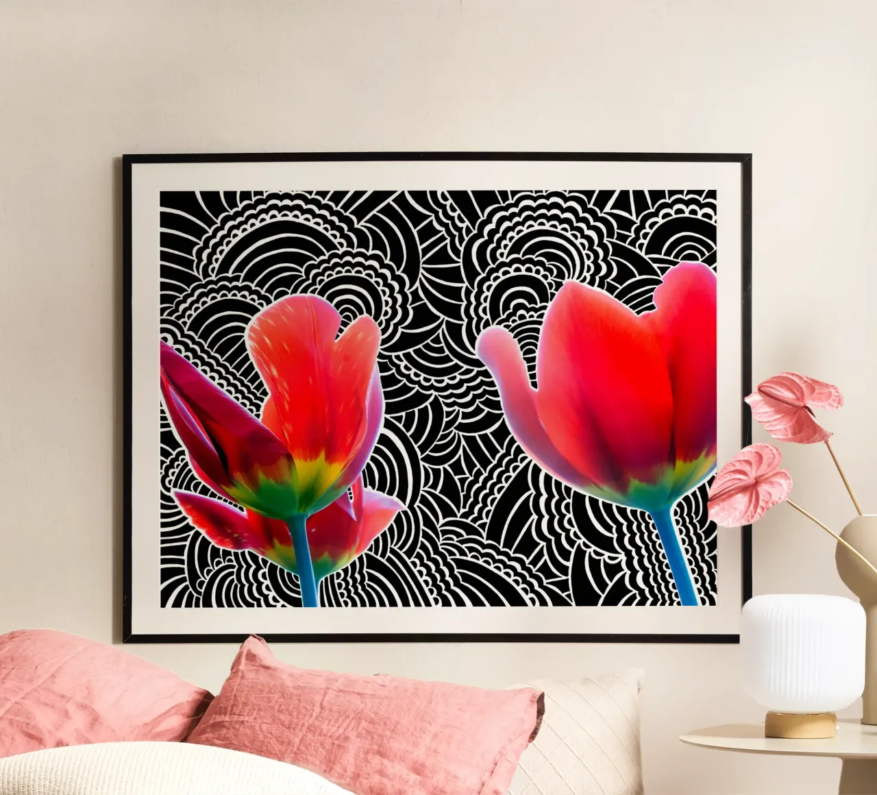 Tulip Drawing Meditation carta hahnemühle da KP Design