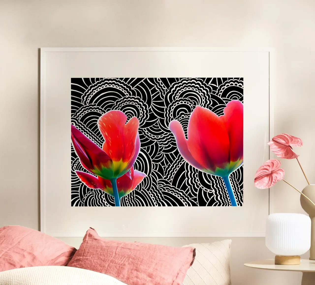 Tulip Drawing Meditation carta hahnemühle da KP Design