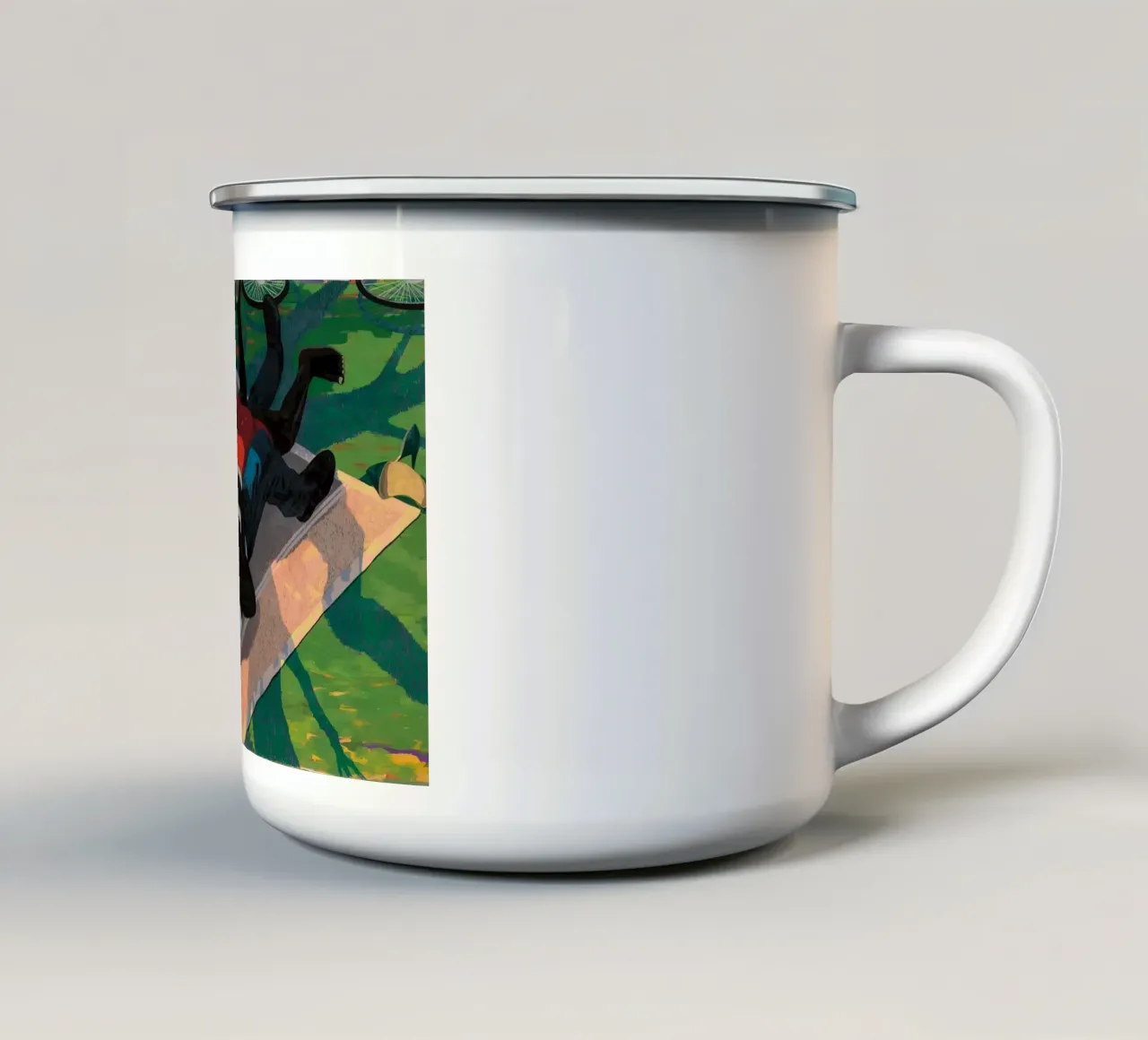 coppia di coperte tazza in smalto da carol shop