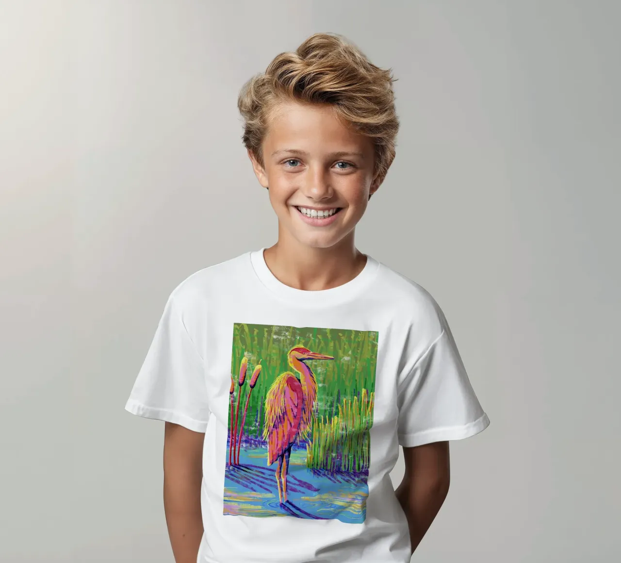 Great Heron #1 kids t-shirt by imvartwork - UK