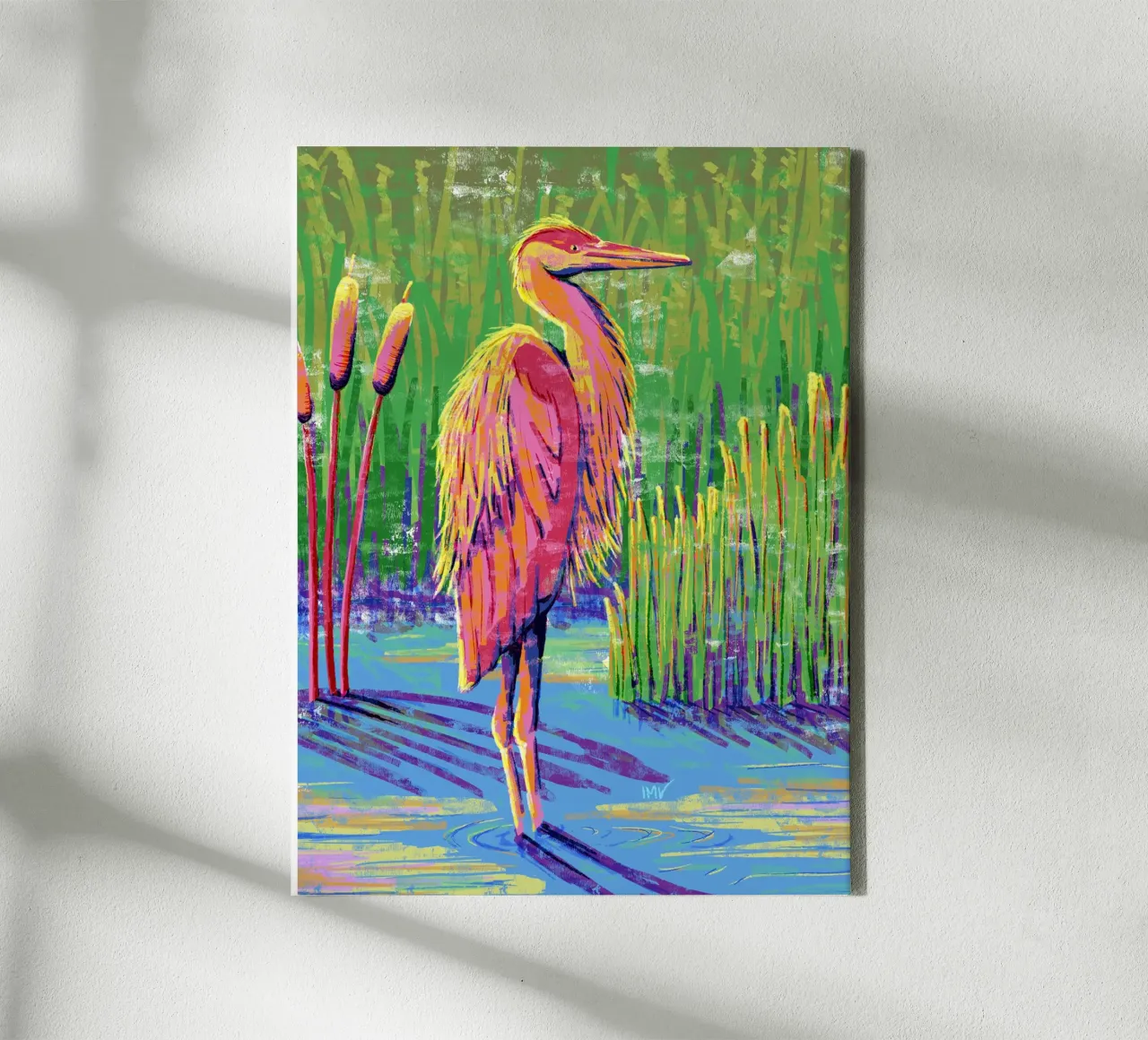 Great Heron #1 tela con Cornice a cassetta da imvartwork - UK