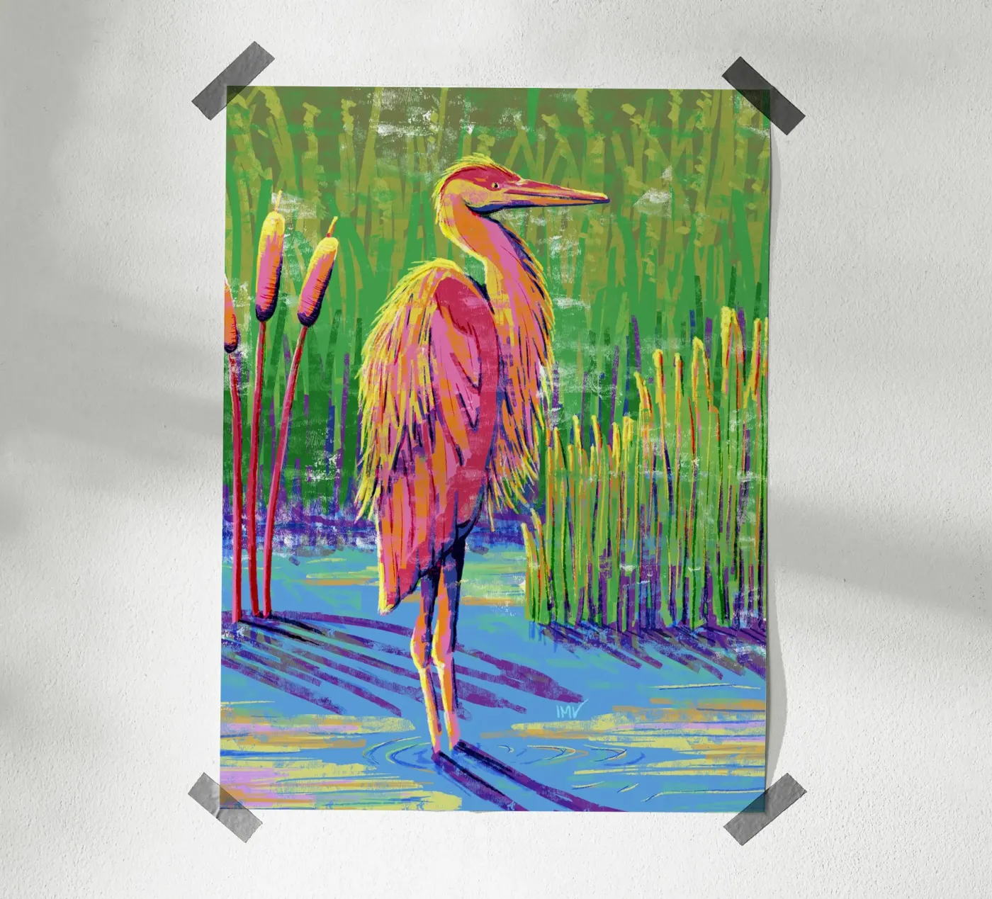 Great Heron #1 poster da imvartwork - UK