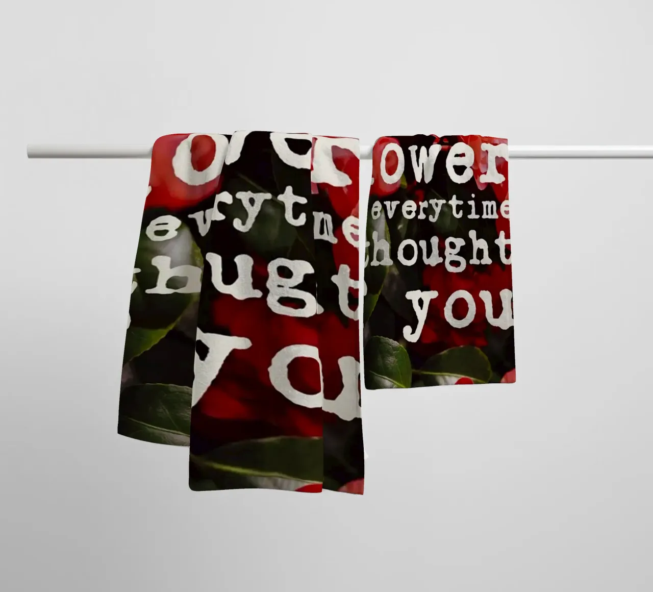 If I had a flower for everytime i though of you asciugamano da bagno da pierosvisuals