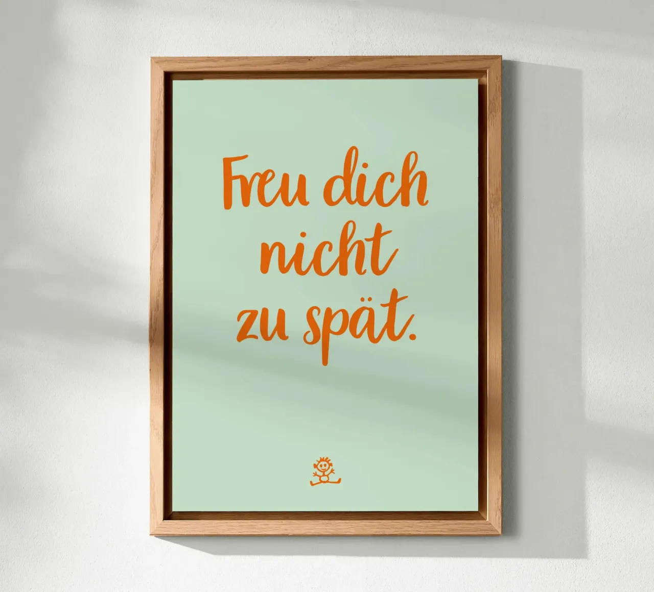 Freu dich nicht zu spät. 01 alluminio dibond con Cornice Artbox da Art Fart
