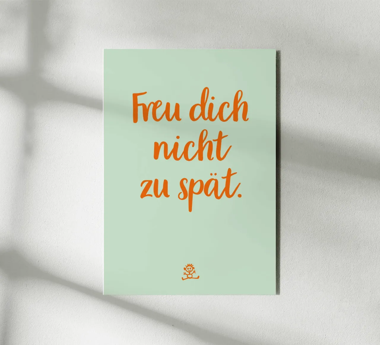 Freu dich nicht zu spät. 01 alluminio dibond con Cornice Artbox da Art Fart