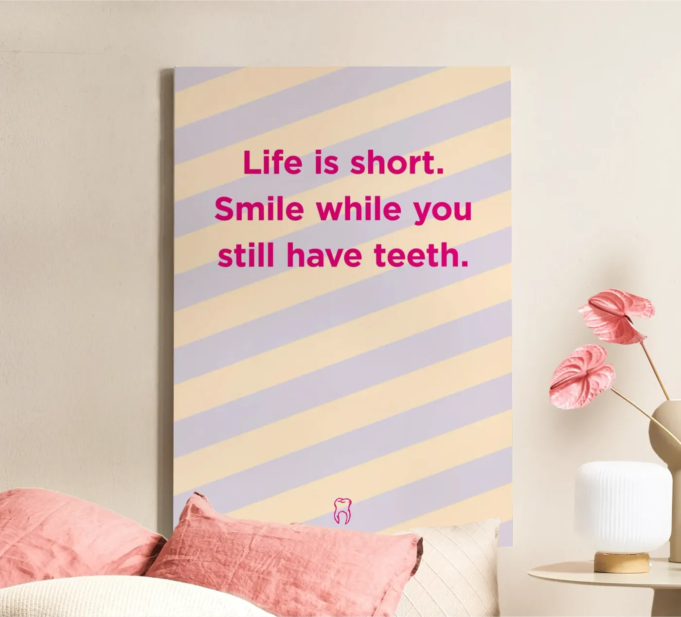 Smile. tela da Art Fart