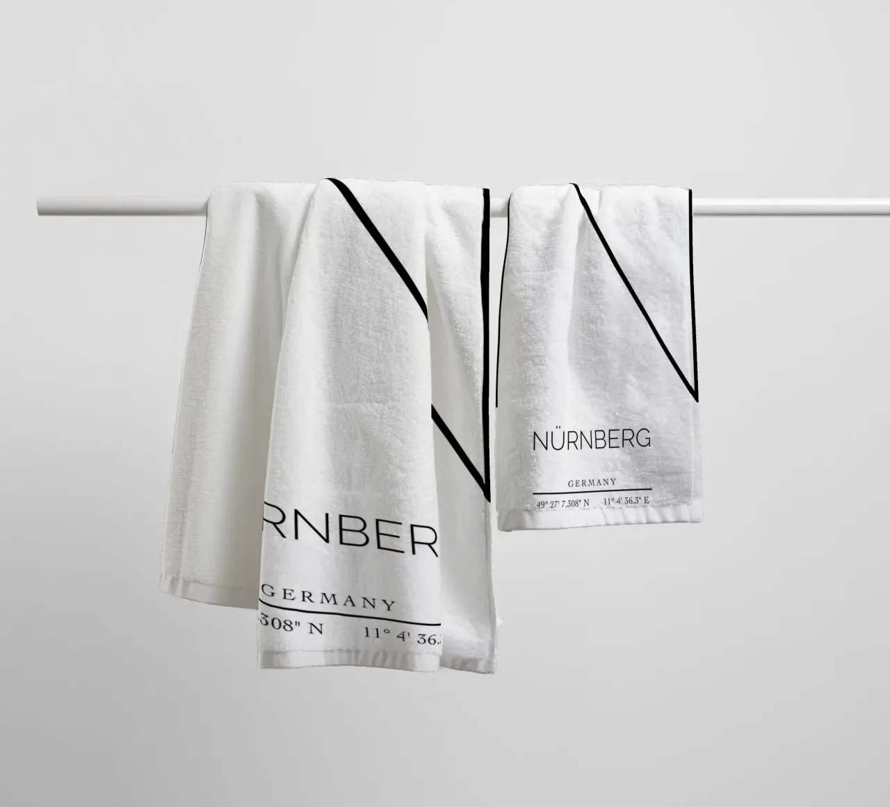 NÜRNBERG -  white asciugamano da bagno da CityLights