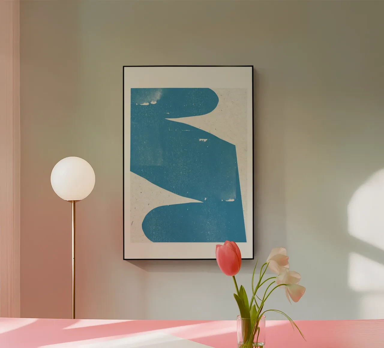 Blue Abstract Curve plexiglass da THE MIUUS STUDIO