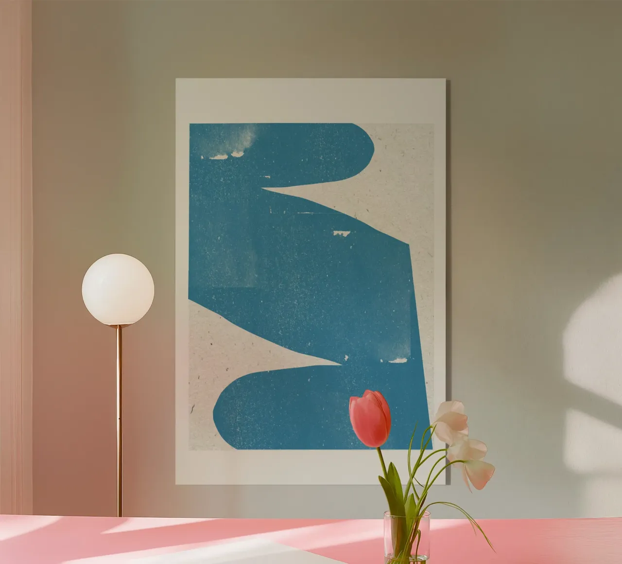 Blue Abstract Curve plexiglass da THE MIUUS STUDIO