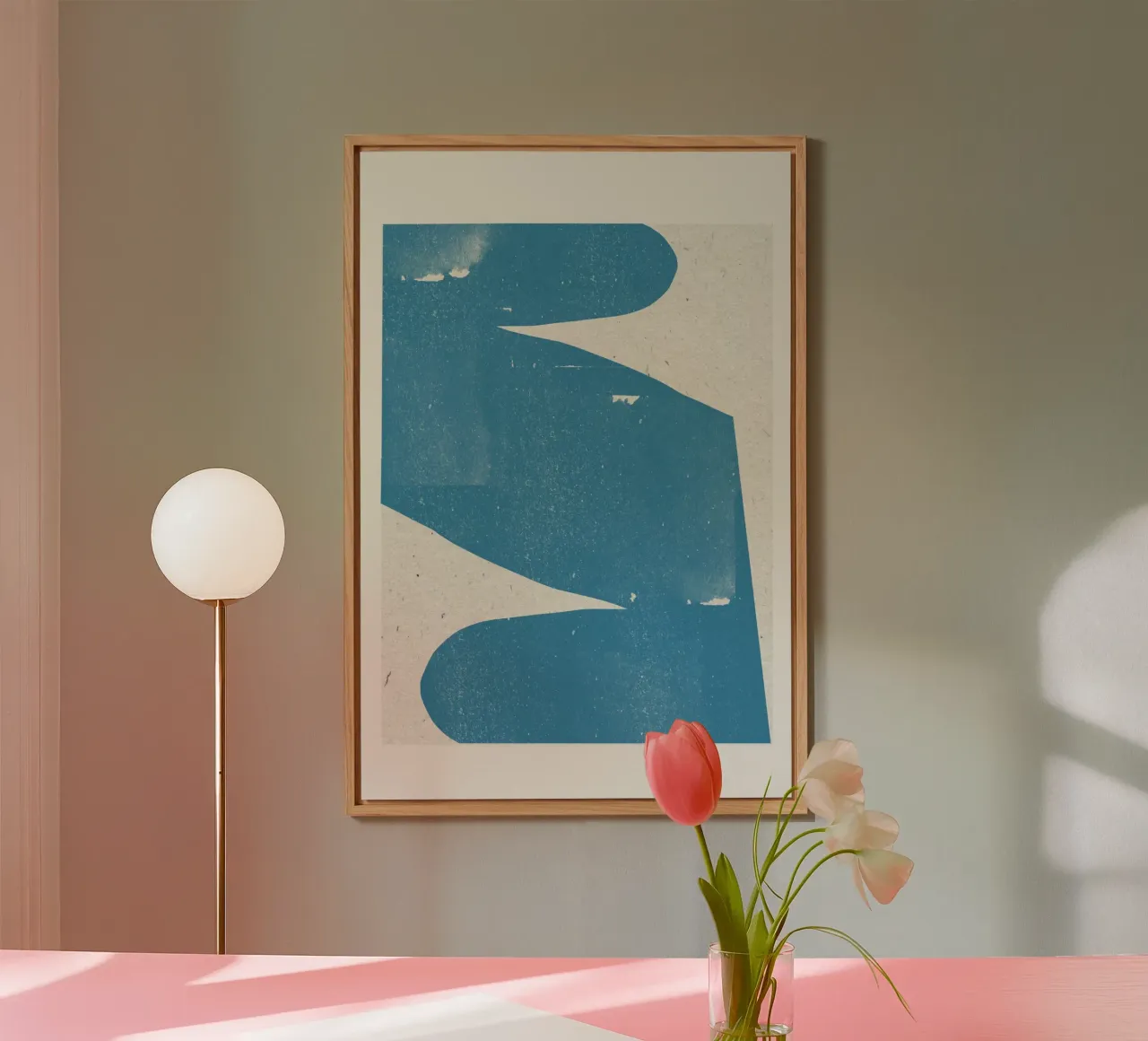 Blue Abstract Curve pannello forex da THE MIUUS STUDIO