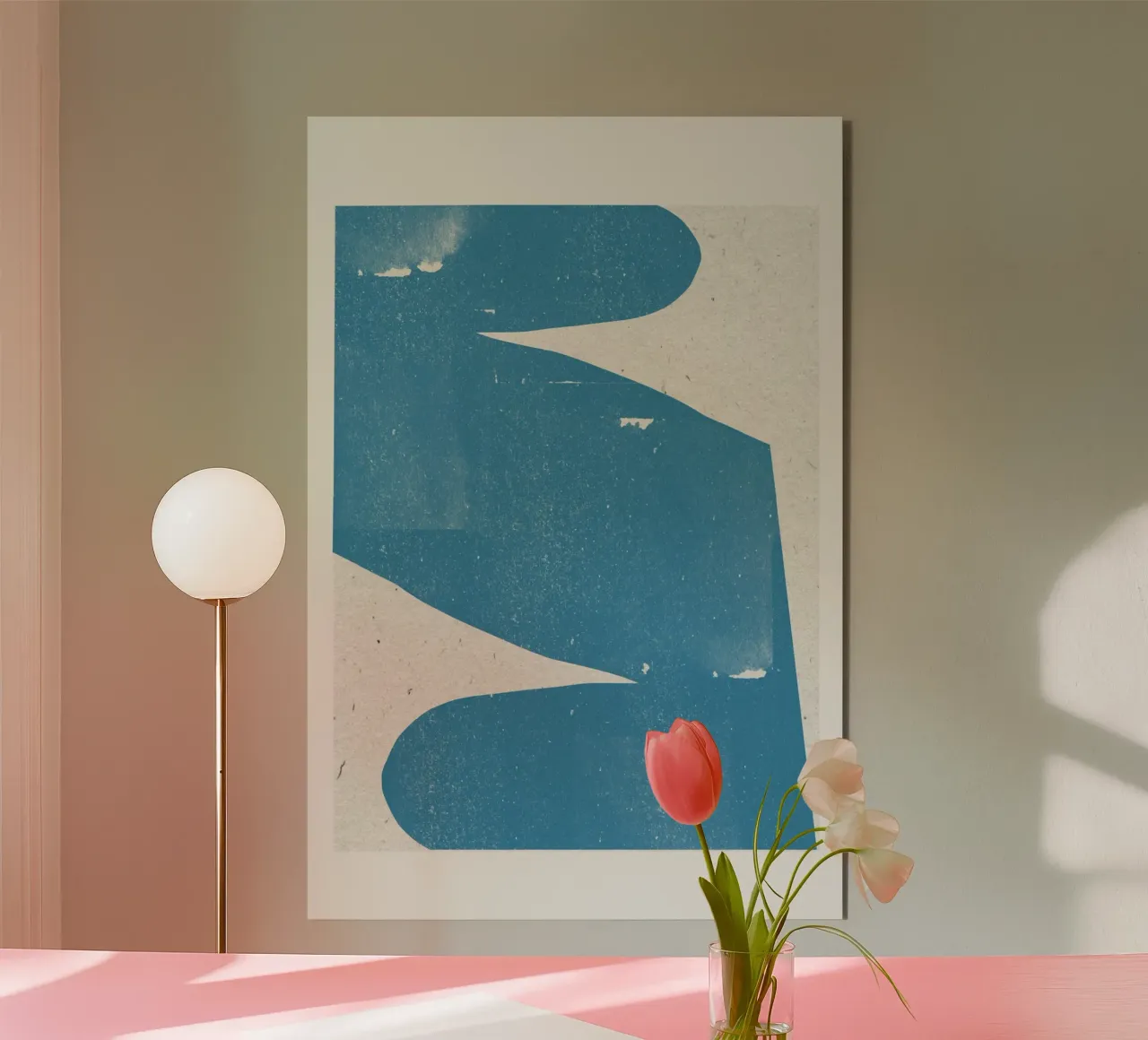 Blue Abstract Curve pannello forex da THE MIUUS STUDIO