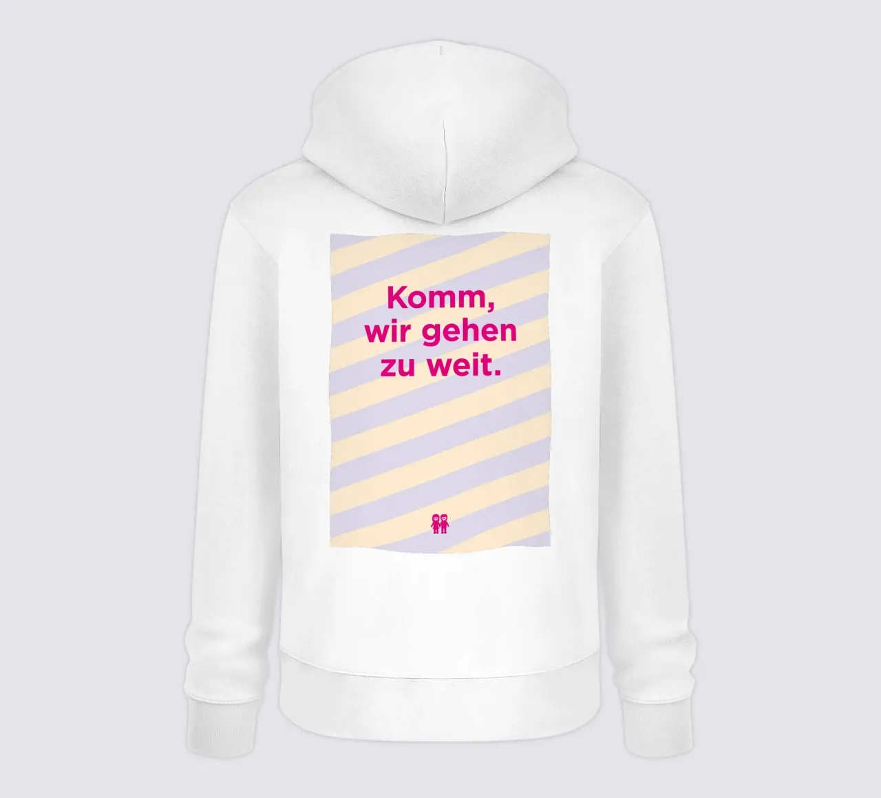 Komm, wir gehen zu weit. felpa con cappuccio da Art Fart