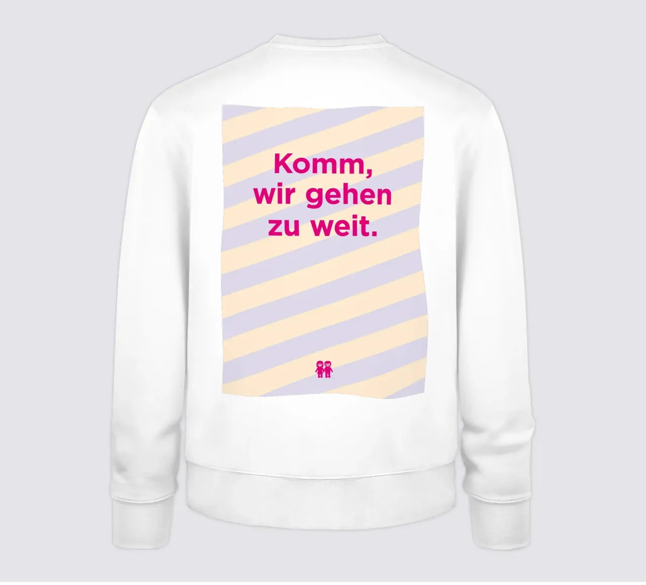 Komm, wir gehen zu weit. sudadera de Art Fart
