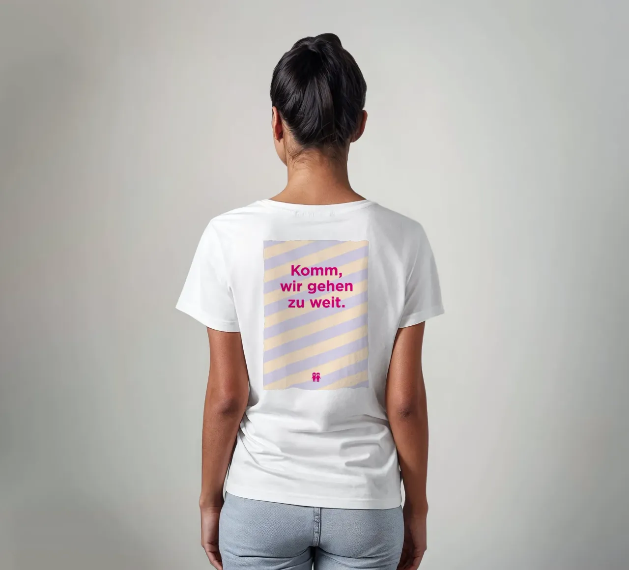 Komm, wir gehen zu weit. t-shirt da Art Fart