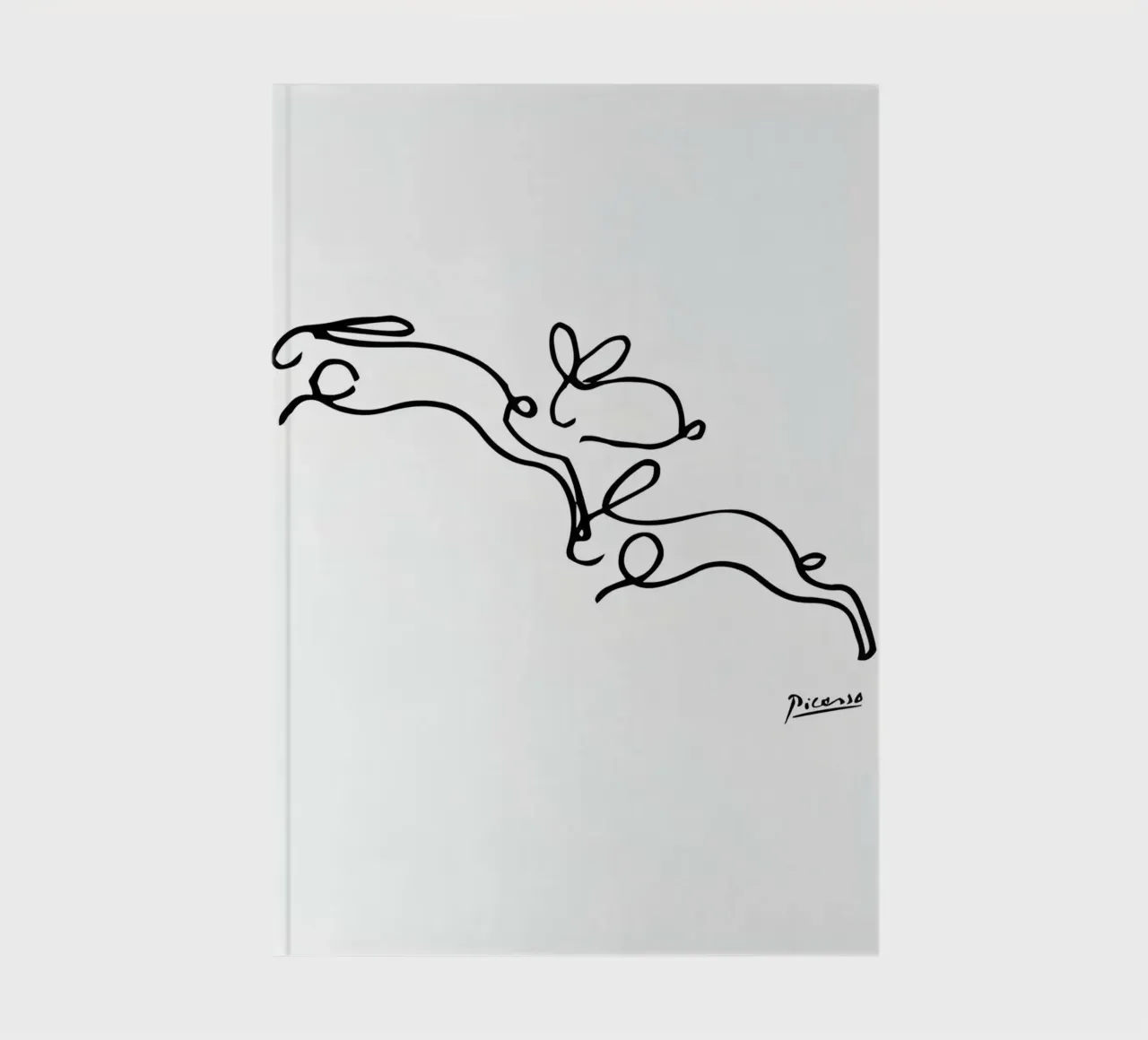 Picasso Rabbits Line Drawing notebook by Mrs.Allen