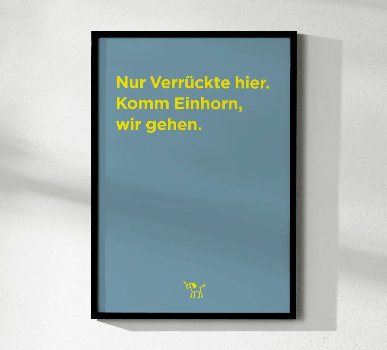 Komm Einhorn … poster da Art Fart