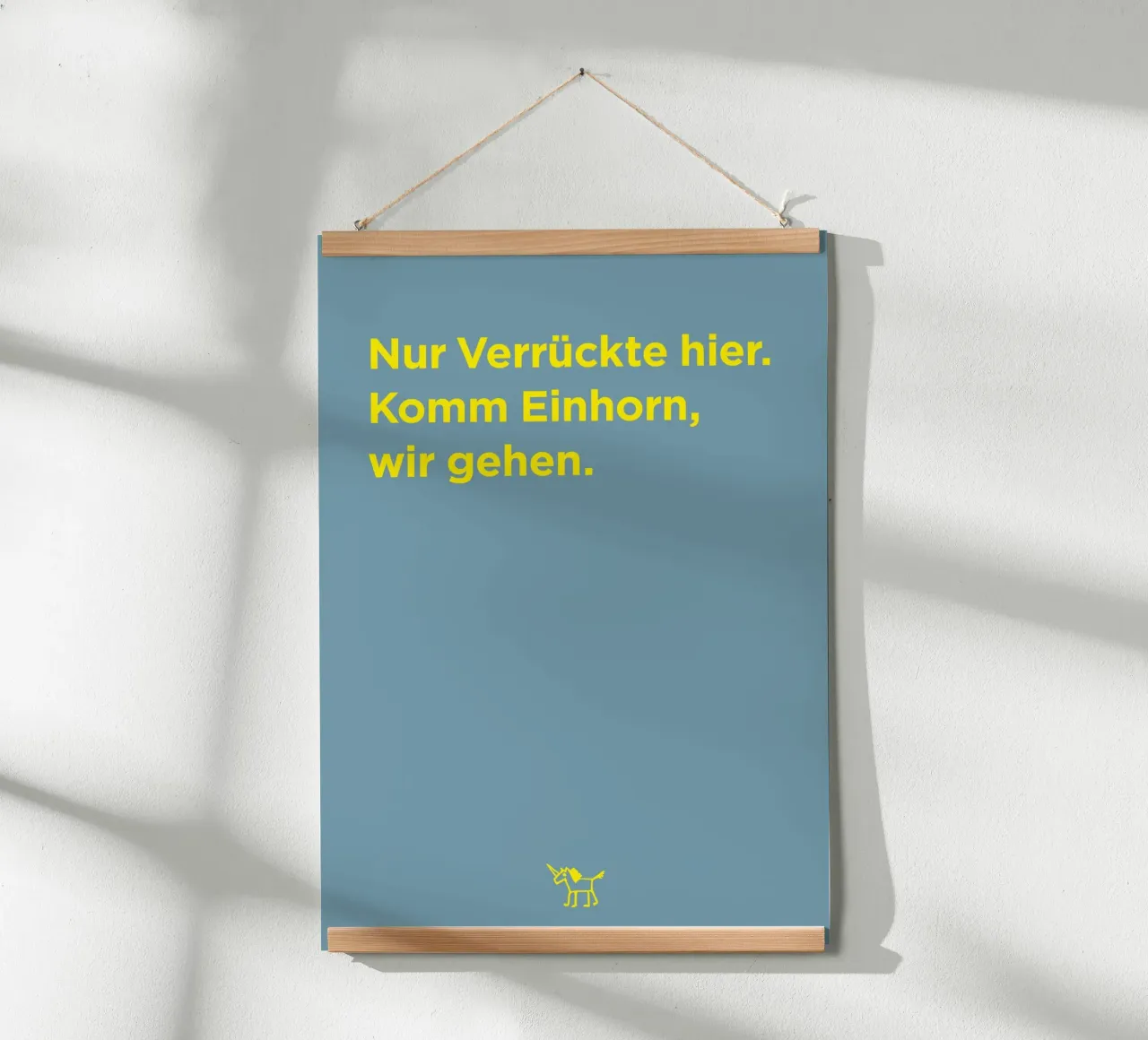Komm Einhorn … poster da Art Fart