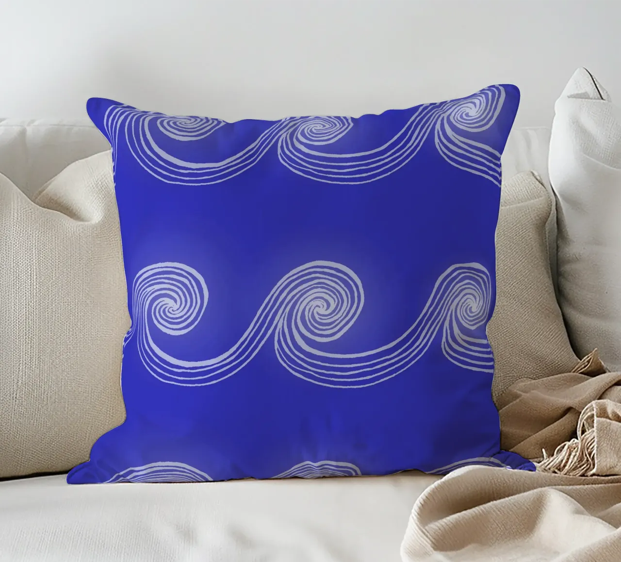 Amare Mare - Waves cuscino da PaperLine Art