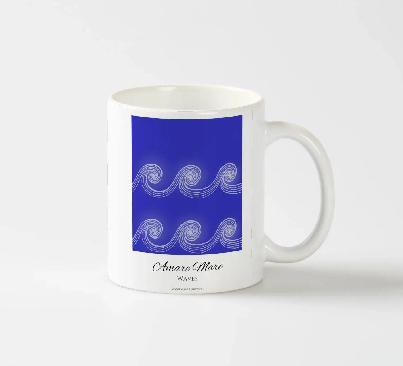 Amare Mare - Waves tazza in ceramica da PaperLine Art