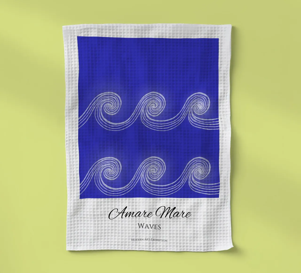 Amare Mare - Waves canovaccio da cucina da PaperLine Art