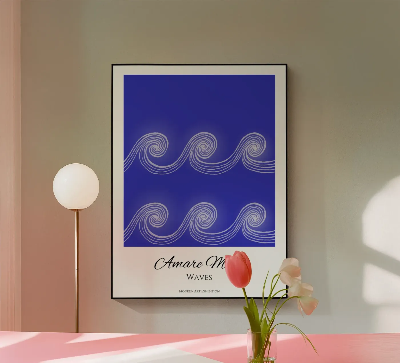 Amare Mare - Waves plexiglass da PaperLine Art