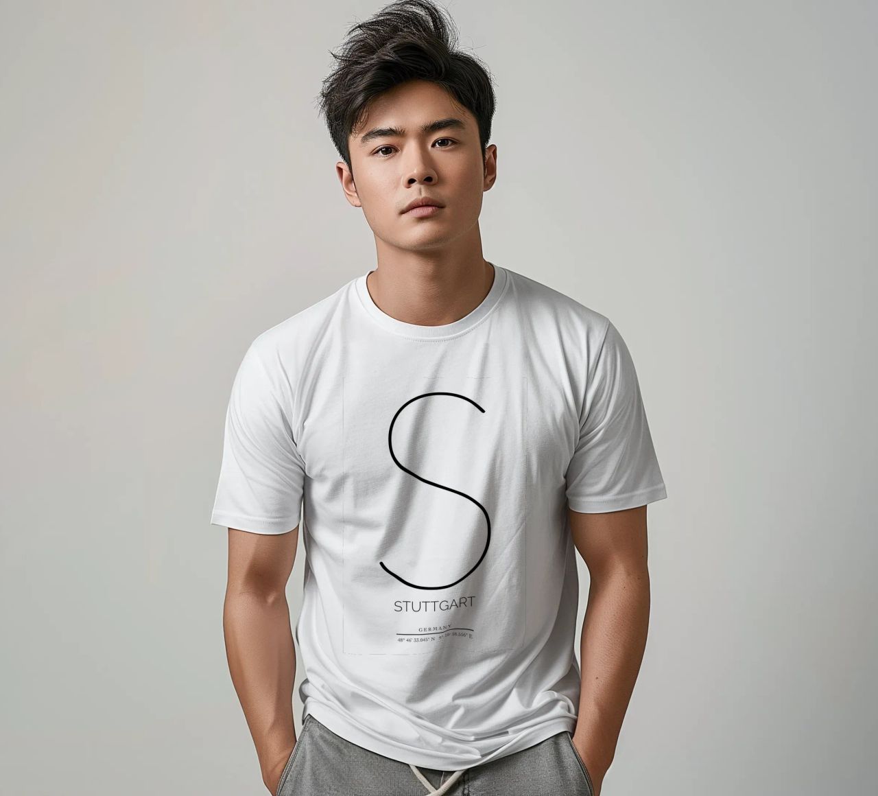 STUTTGART -  white T-Shirt von CityLights