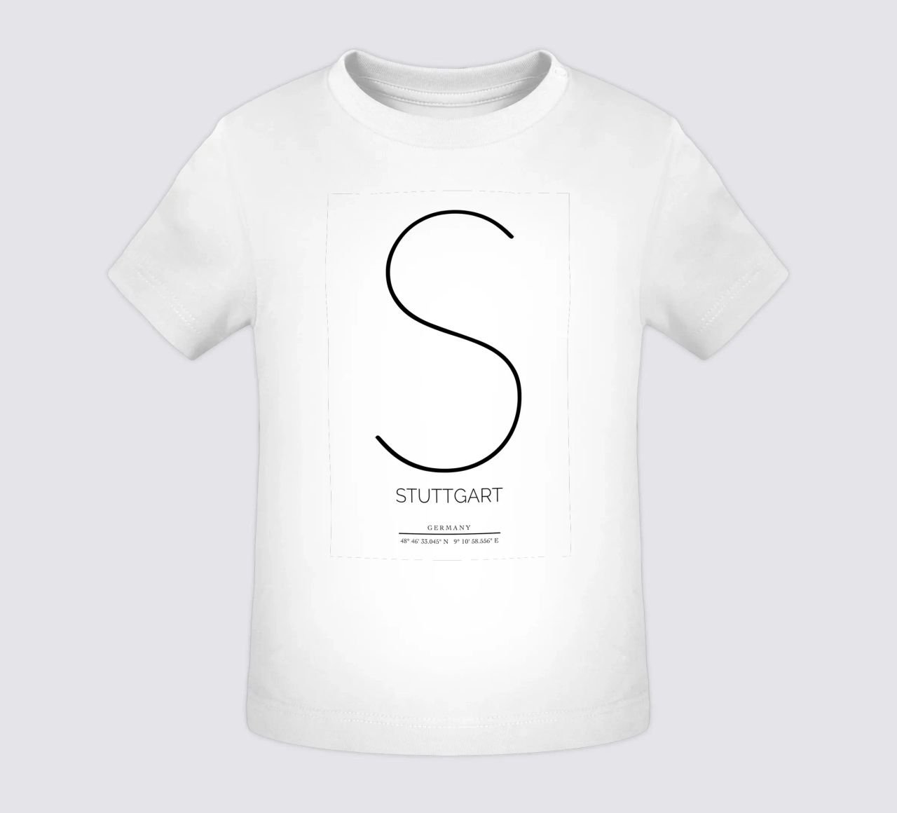 STUTTGART -  white Baby T-Shirt von CityLights