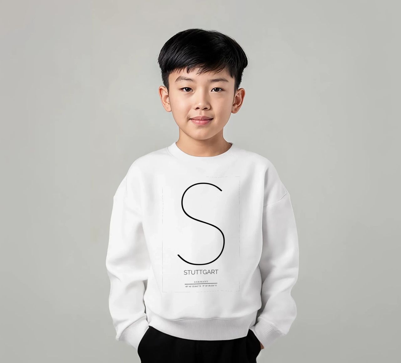 STUTTGART -  white Kinder Sweatshirt von CityLights