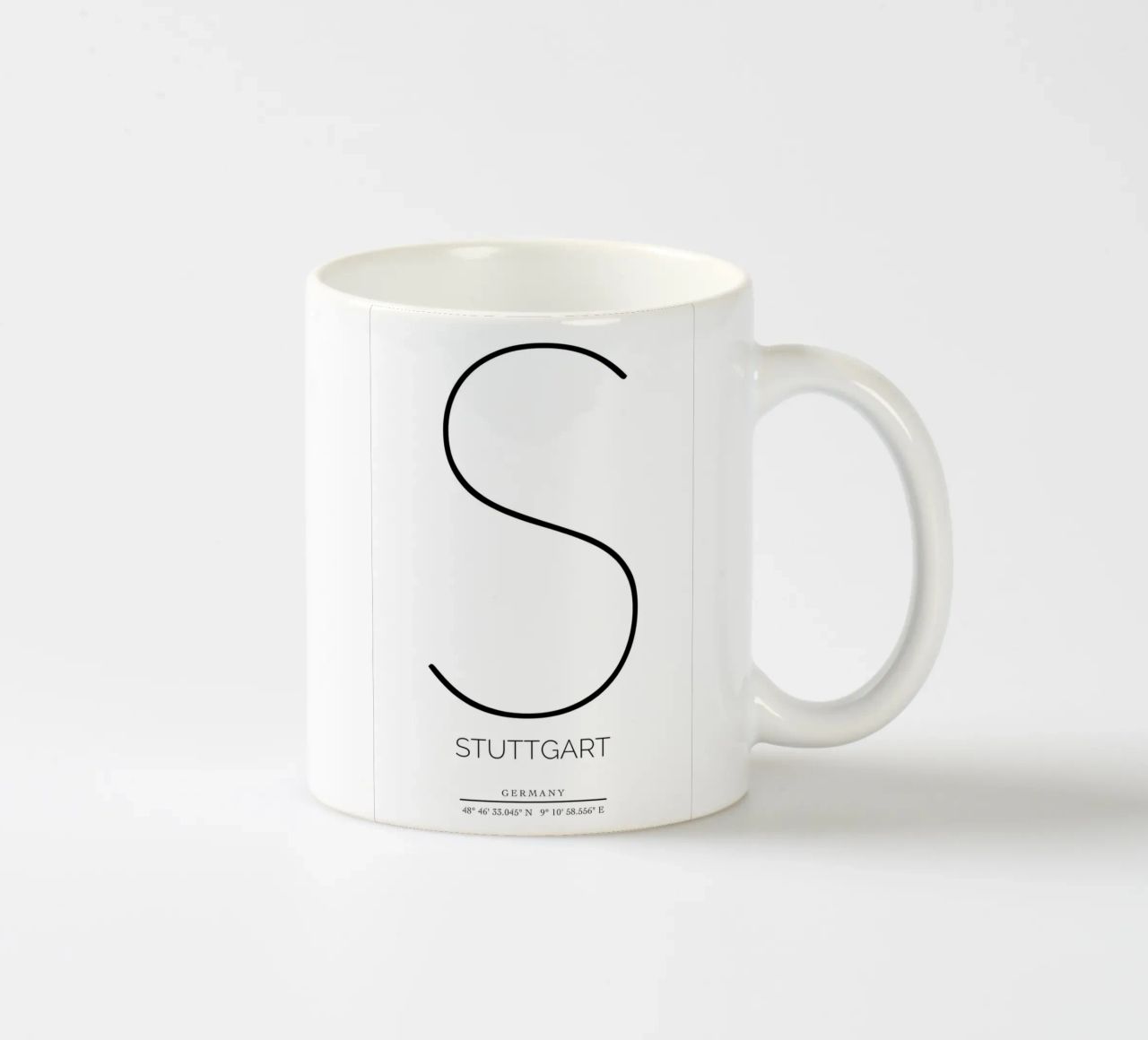 STUTTGART -  white Keramik Tasse von CityLights