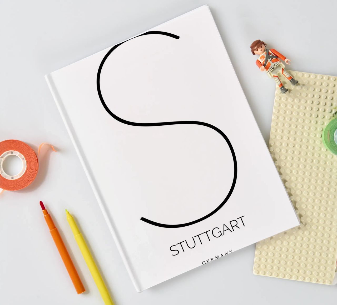 STUTTGART -  white Notizbuch von CityLights