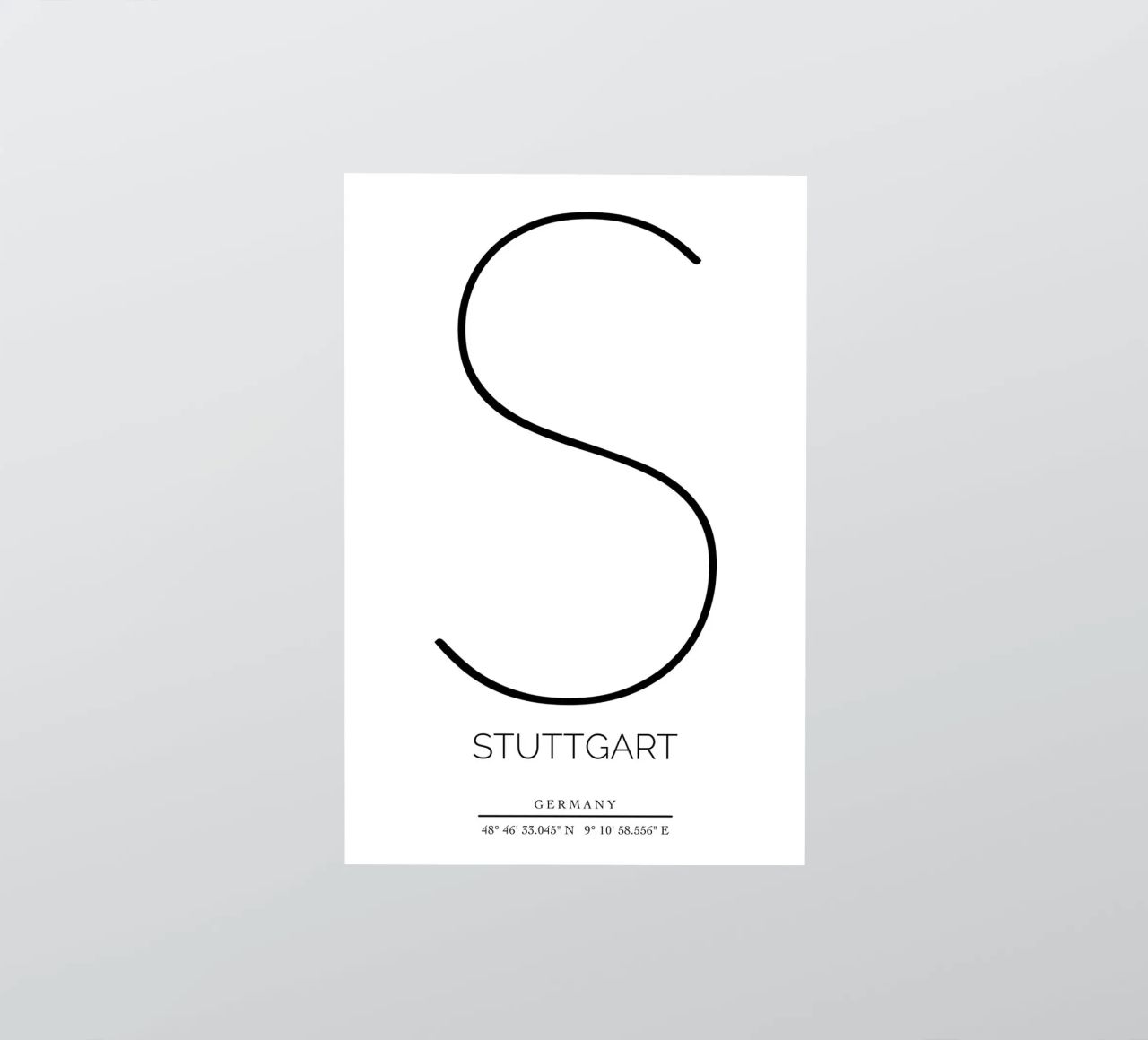 STUTTGART -  white Sticker von CityLights