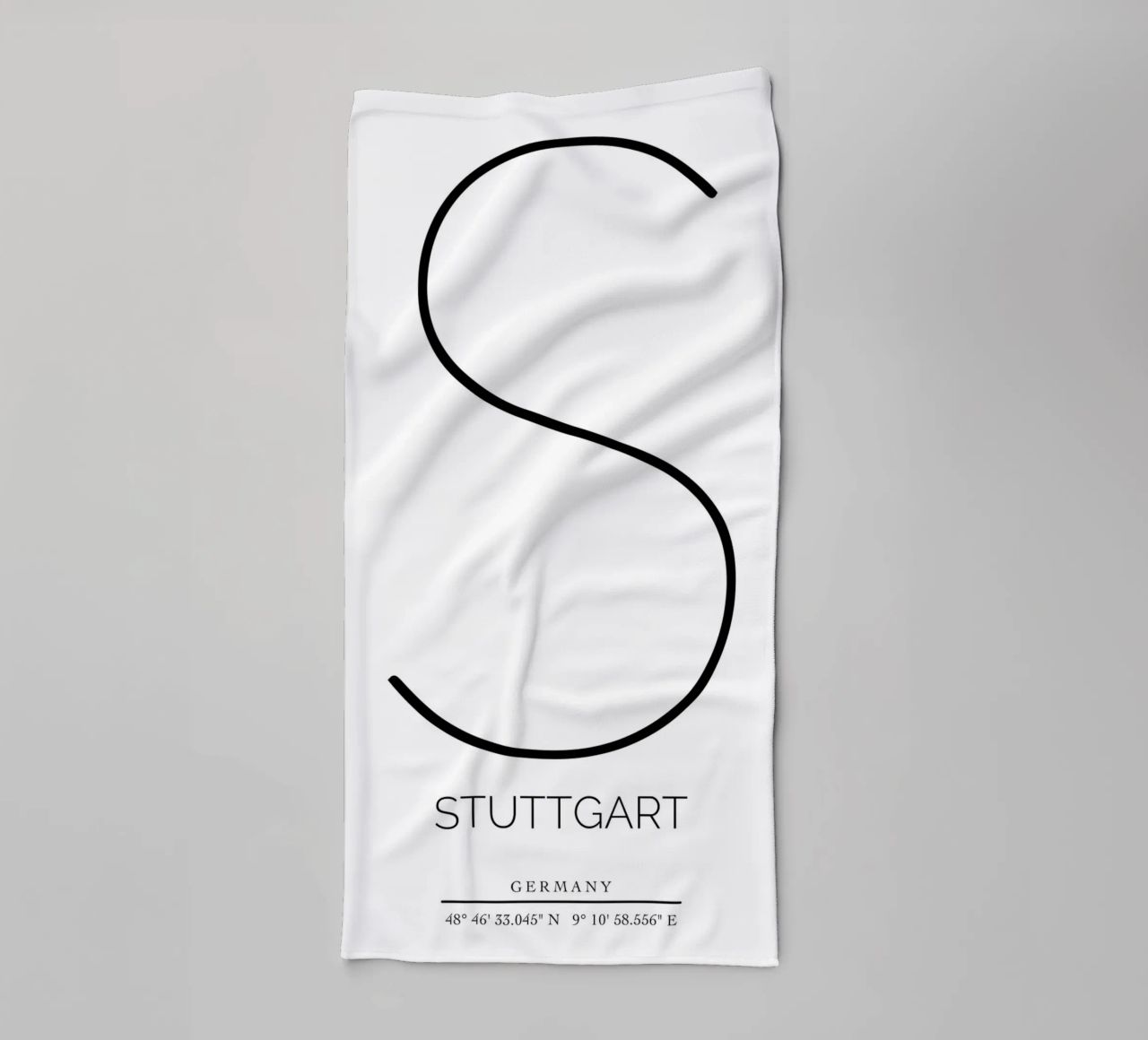 STUTTGART -  white Handtuch von CityLights