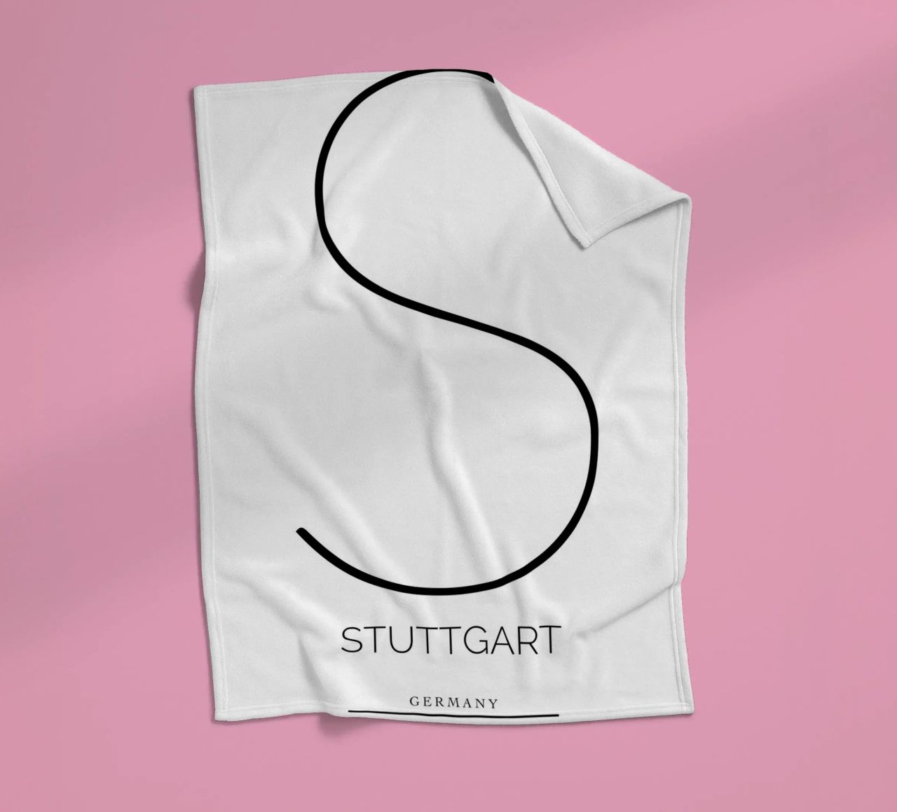 STUTTGART -  white Fleecedecke von CityLights