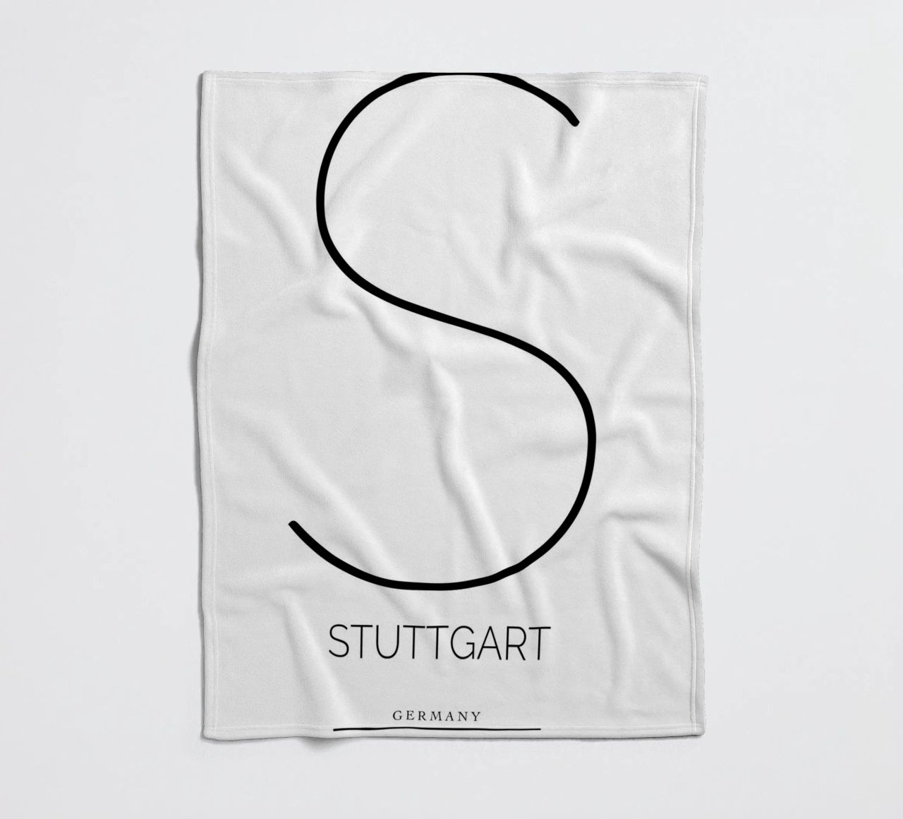 STUTTGART -  white Fleecedecke von CityLights