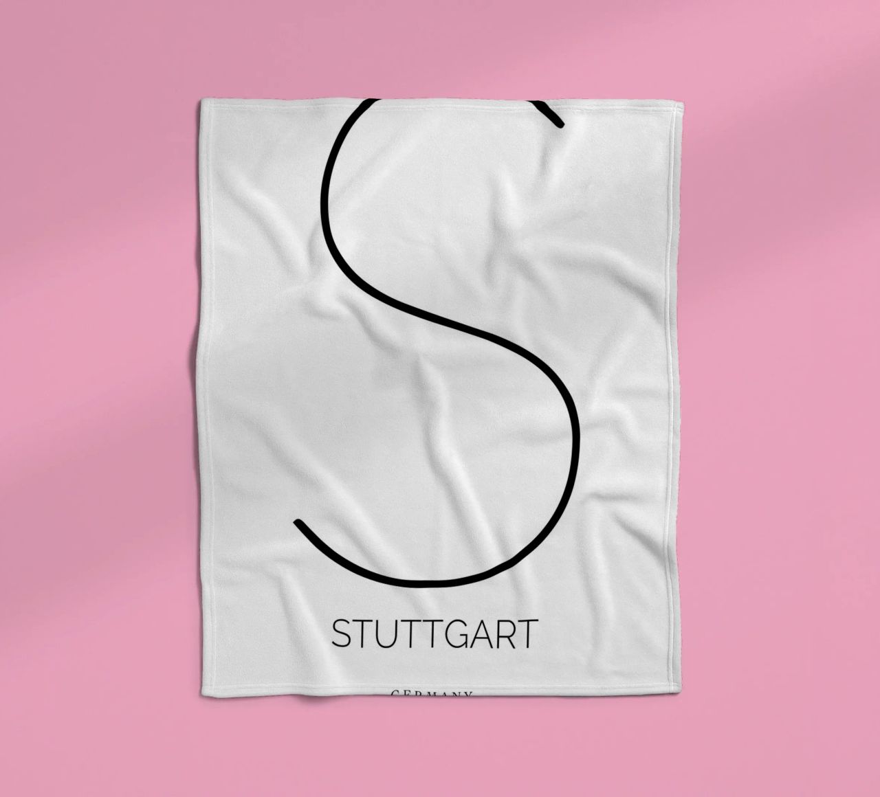 STUTTGART -  white Fleecedecke von CityLights