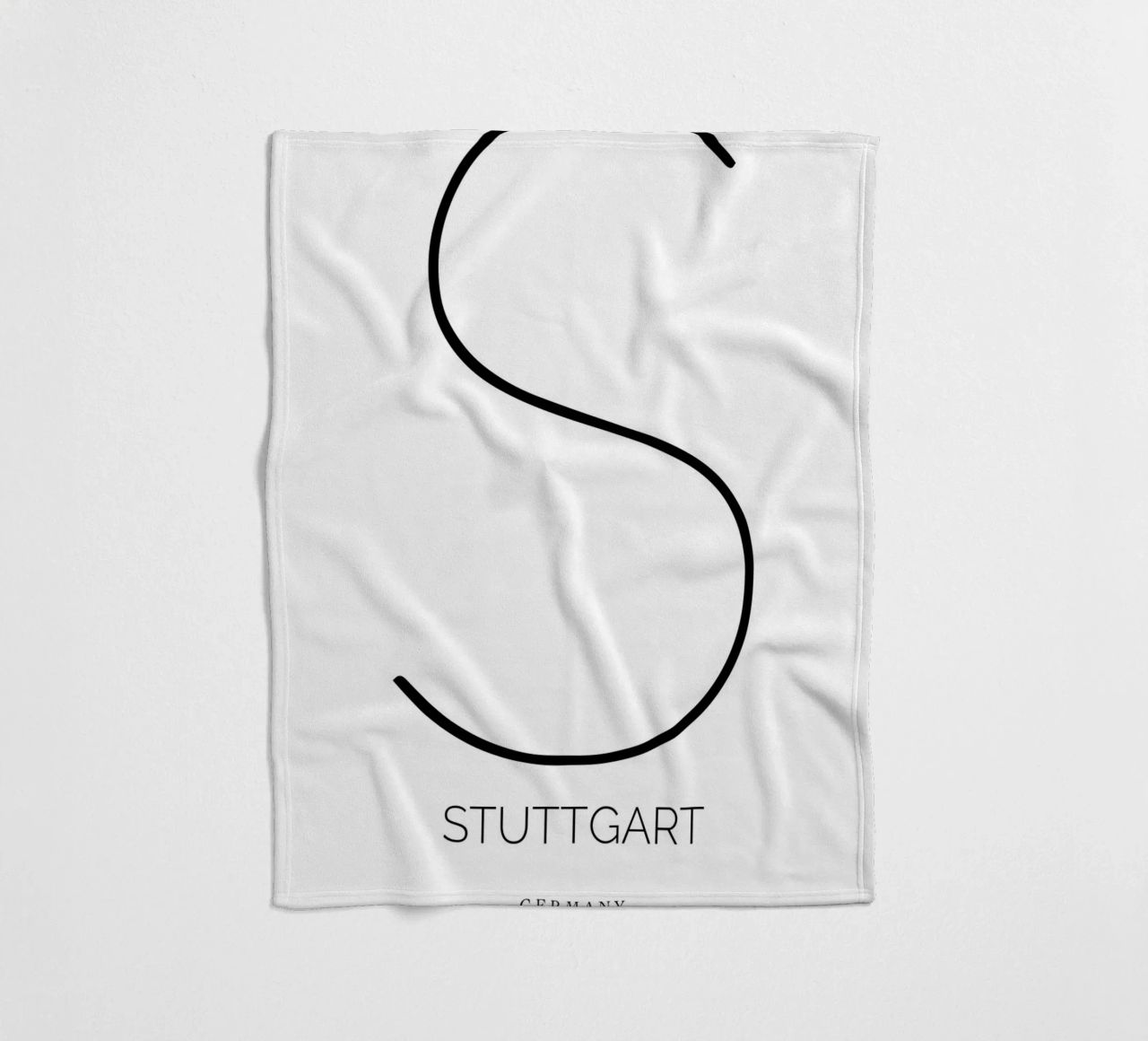 STUTTGART -  white Fleecedecke von CityLights
