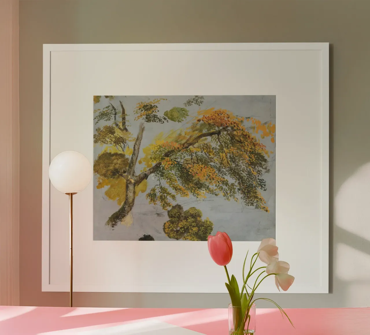 Tree Study (Autumn Foliage carta hahnemühle da vintageshop