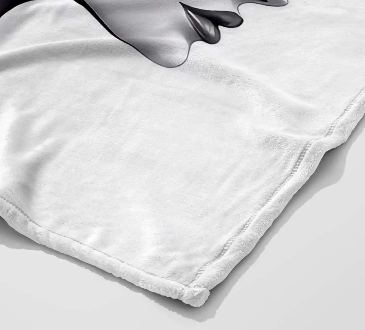 Illustrazione di una donna con un copricapo di fiori coperta in pile da BenCoStyle