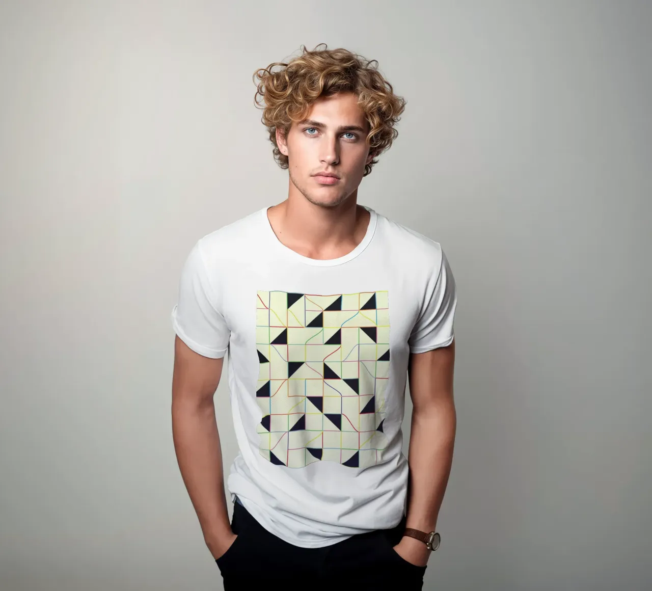 Triangles and Squares II t-shirt da Metron