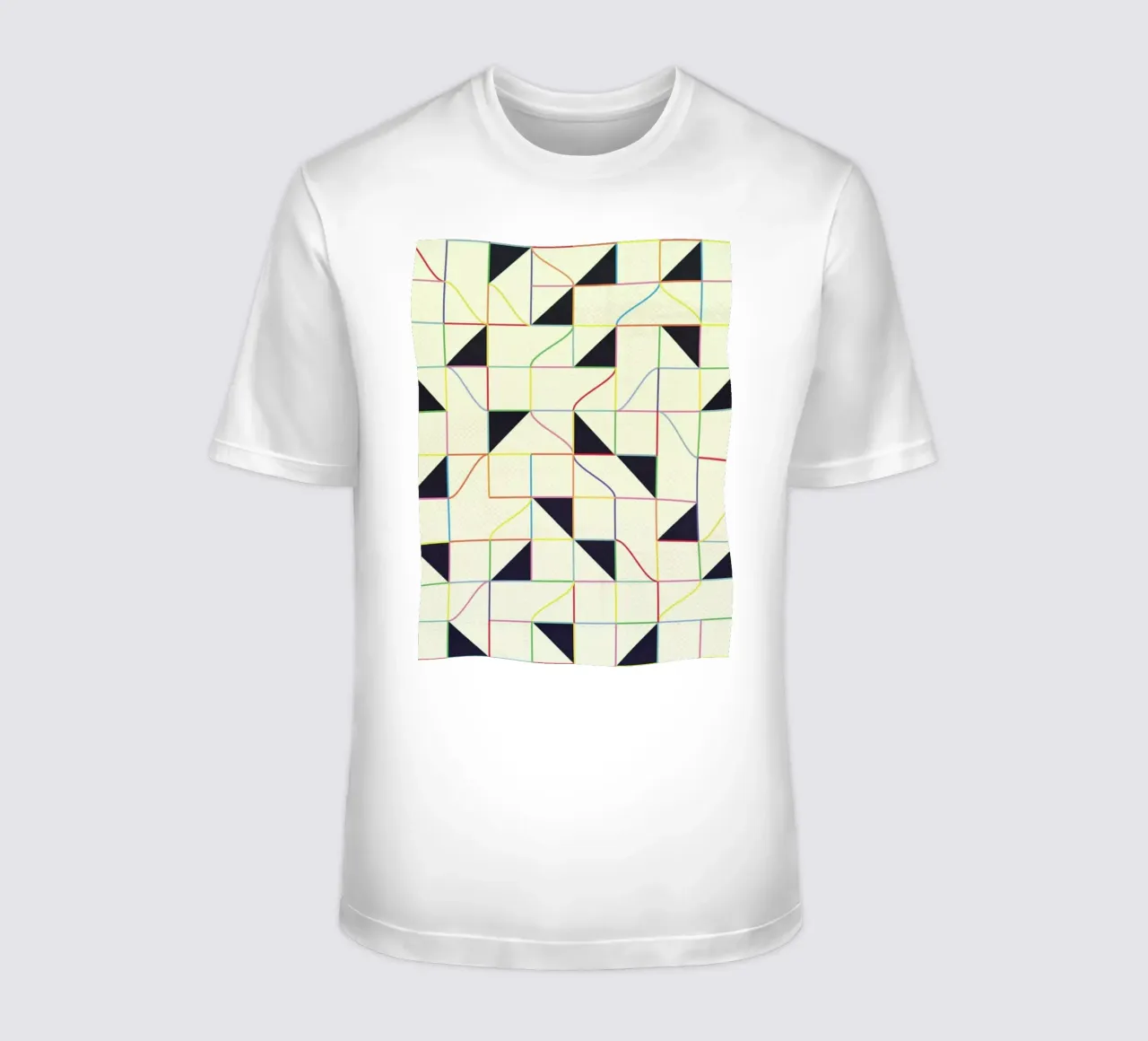 Triangles and Squares II T-Shirt von Metron