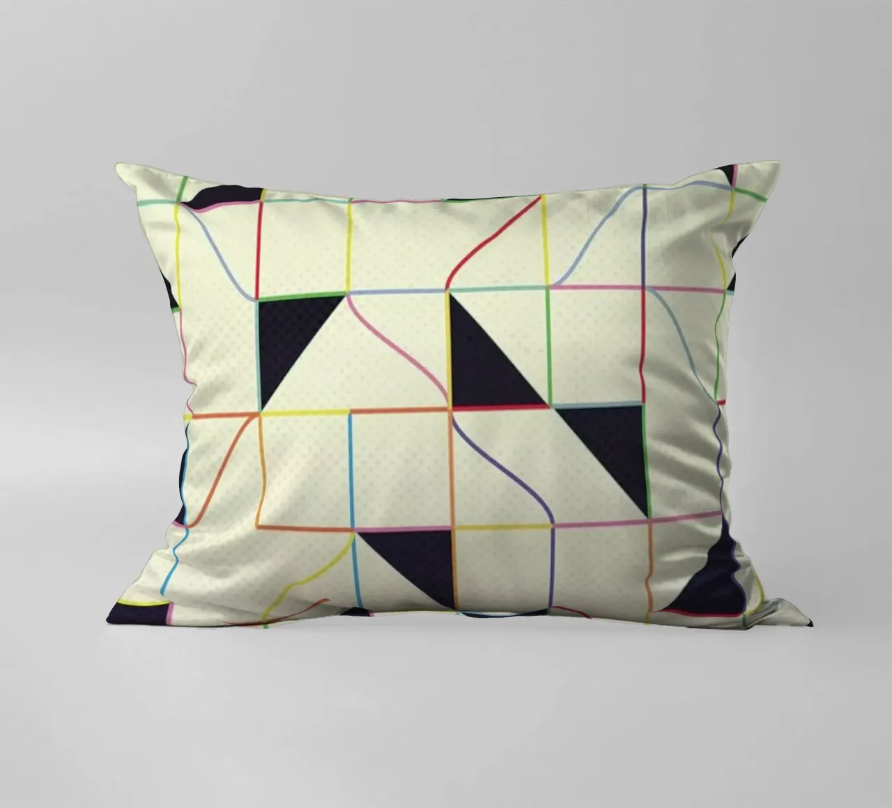 Triangles and Squares II cuscino da Metron