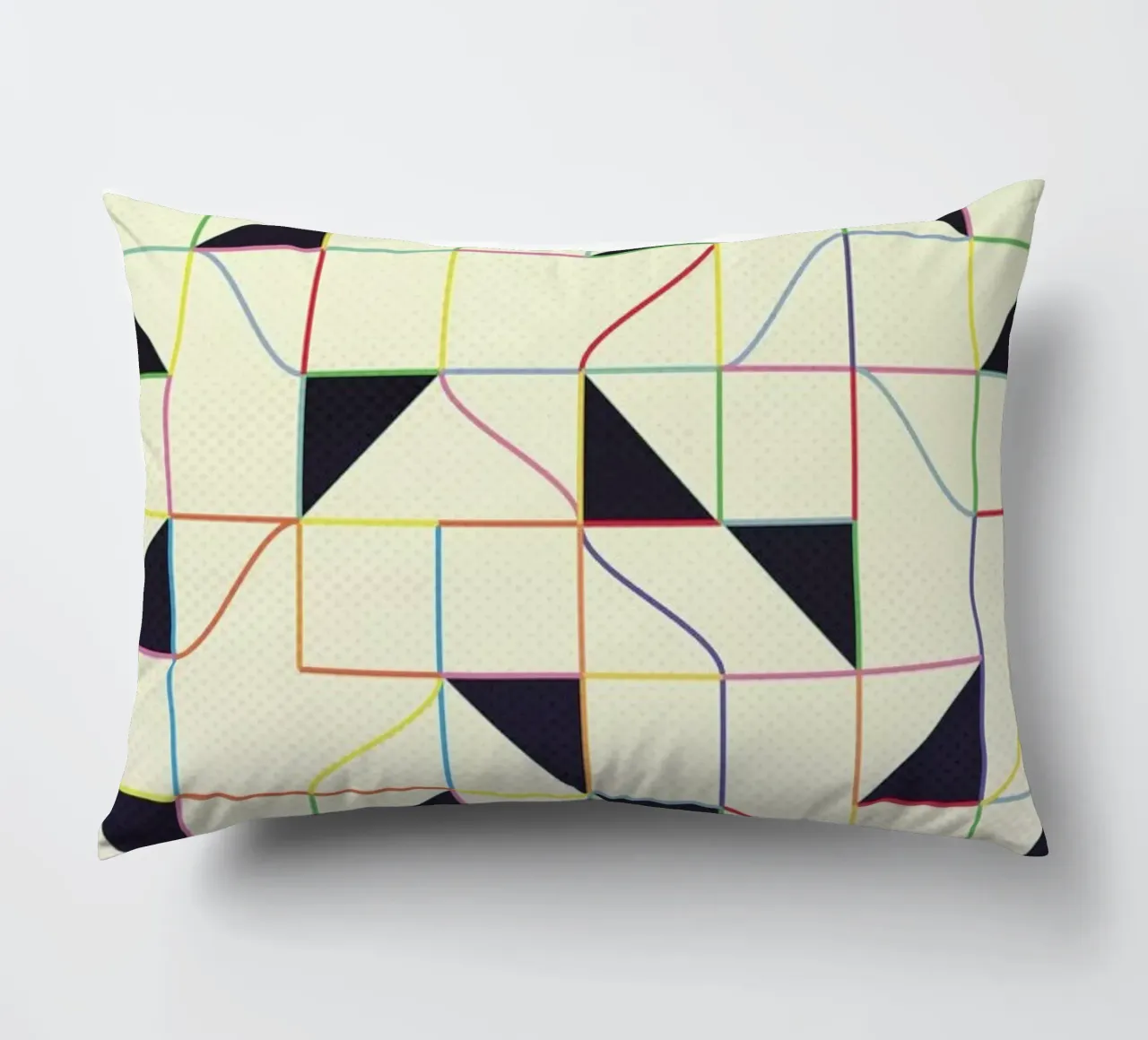 Triangles and Squares II cuscino da Metron