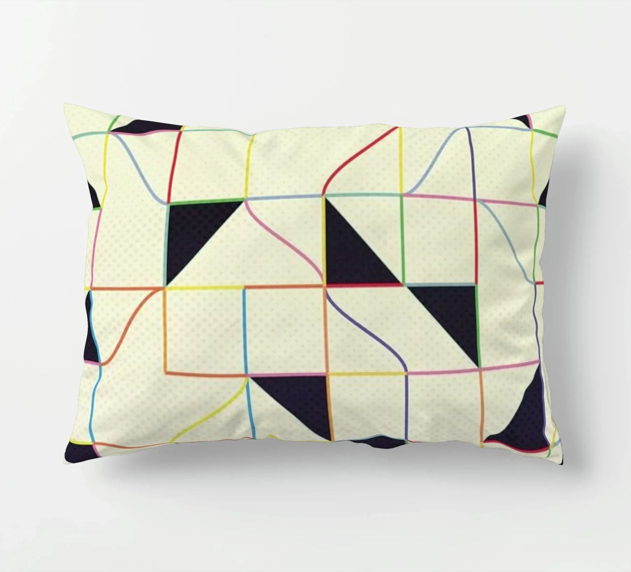 Triangles and Squares II cuscino da Metron